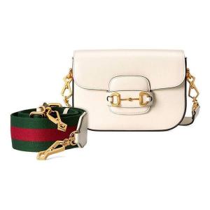 Сумка horsebit 1955 retro shoulder messenger bag 'cream white' Gucci, белый
