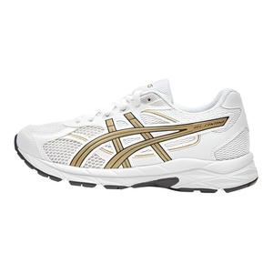 Дышащие кроссовки с поддержкой и отскоком для детей и подростков ASICS, белый/желтый