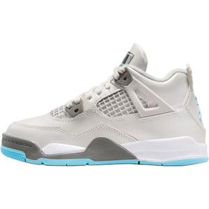 Air 4 Low top детские баскетбольные кроссовки Jordan, серый