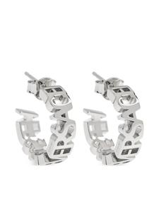 Серьги с логотипом Versace, серебристый