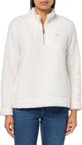 Женская куртка Tommy Hilfiger из шерпы с застежкой-молнией 1/4, Soft Ivory