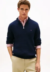 Джемпер с воротником-стойкой и застежкой-молнией до середины груди. Tommy Hilfiger, Desert Sky