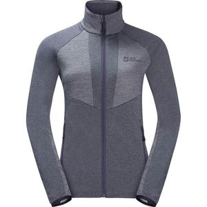 Куртка флисовая Jack Wolfskin, цвет asphaltgrau/schwarz