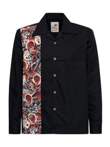 Рубашка King Kerosin Panel Rockabilly, черный