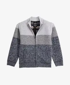 Мальчиковый свитер с молнией и воротником стойкой на флисовой подкладке Xray, мультиколор