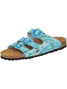 Тапочки Lico Pantoletten Bioline, цвет türkis/lemon