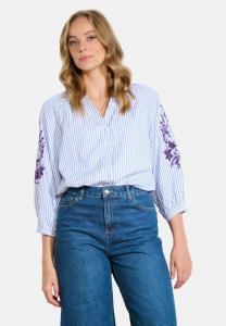 Блуза LolaLiza STRIPED WITH SEQUINS, Electric Blue/Blue Denim