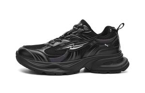 Коллекция Sportsday'x SUWUKOU. Модная повседневная обувь с дышащей сеткой, увеличивающая рост, для мужчин HLA, Black