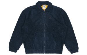 Бархатная куртка мужская, студенческая, темно-синяя Adidas Originals, темно-синий