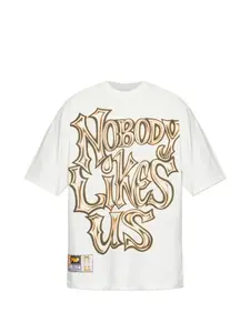 Футболка с принтом Pdf, бежевый