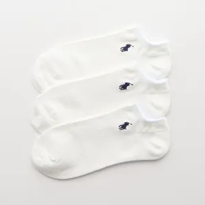 Polo ralph lauren набор из 3 носки пике длиной до колена, цвет 05. White X 3