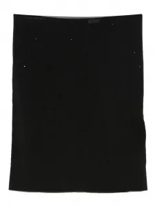 Миди-юбка, украшенная стеклянными бусинами St. Agni, черный