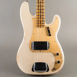 Fender Custom Shop '58 P-Jazz Bass Relic 2025, белый блонд