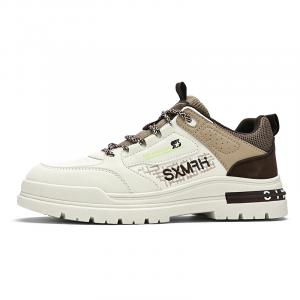 Антискользящие износостойкие водонепроницаемые дышащие увеличивающие рост повседневные низкие кроссовки мужские бежево-коричневые Binary