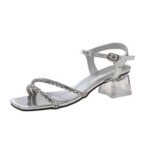 TAFN Женские сандалии на одной застежке Silver