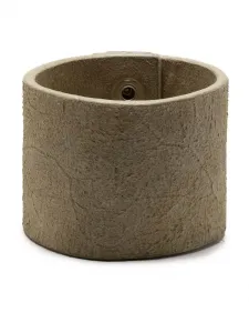 Широкий браслет из кожи Parts of Four, нейтральный