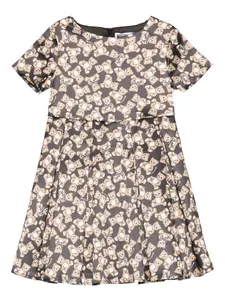 Платье с принтом Teddy Moschino Kids, черный