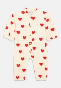 Детский комбинезон унисекс с сердечками Mini Rodini, White