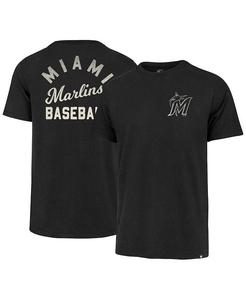 Мужская черная футболка Miami Marlins Turn Back Franklin '47 Brand, черный