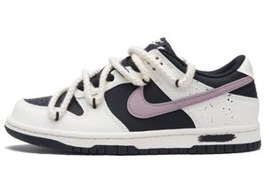 Nike Кроссовки для скейтбординга Dunk, устойчивые к истиранию, низкие, унисекс, черные, белые, розовые