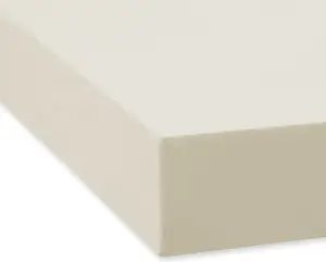 Простыня Dream Sleep Fine Flannel на резинке 180x200 - 200x200 см цвета экрю Traumschlaf