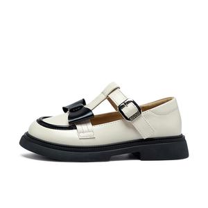 Нескользящие, противоударные, износостойкие, легкие, низкие детские кожаные туфли для детей BIG WASP, бежевый