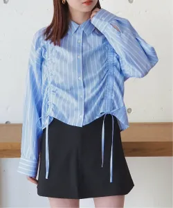 Лучшая/Короткая рубашка с завязками спереди