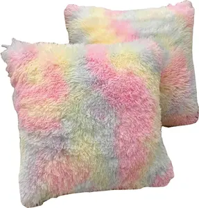 Наволочка, наволочка из овчины, роскошное украшение из искусственного меха для дивана, спальни, кровати, супермягкий плюш, наволочка в монгольском стиле JedBesetzt