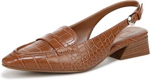 Женские туфли Naturalizer Garner с заостренным носком, низким каблуком и ремешком на пятке, English Tea Brown Croco