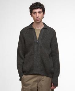 Джемпер Barbour Garthman Knitted Zip-Up, Olive Ink