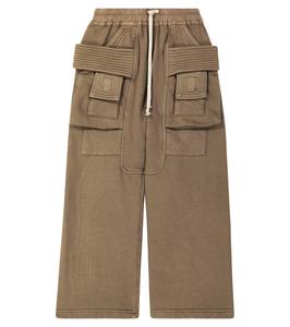 Брюки-карго Pods из хлопковой смеси Rick Owens Kids, Dust