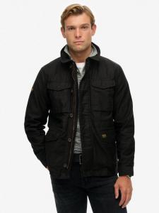 Хлопковая куртка M65 с воротником Superdry, Jet Black