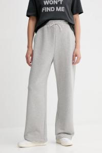 Хлопковые спортивные штаны Max&Co., серый