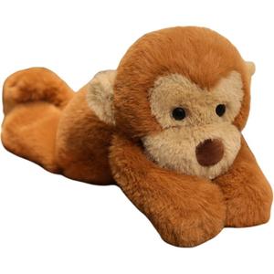 Плюшевая кукла Healing Smiji Monkey высотой 40 см Mr. Toy, коричневый