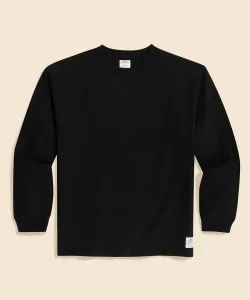 Футболка с длинным рукавом из плотного хлопкового трикотажа производства США с логотипом GF.