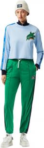 Женские прямые спортивные брюки Lacoste Core Collection, Fluorine Green