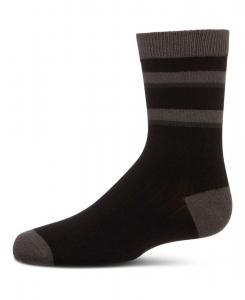 Детские хлопковые носки в тональную полоску MeMoi, Black