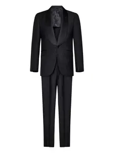Вечерний костюм Brad Pitt с однобортным пиджаком FRANZESE COLLECTION, черный