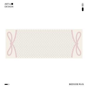 Saipos Ковер 60х160 см для спальни, бесклеевой, без формальдегида, French Qingshan Meisu Xiqi Princess