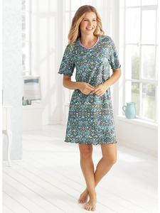Ночная рубашка с синим принтом Sieh an!