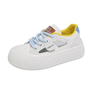 Дышащие низкие кроссовки для скейтбординга для женщин TONYBEAR, Ecru