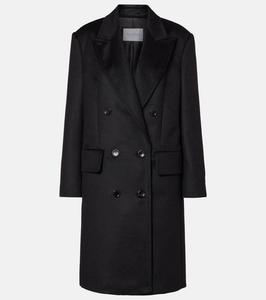 Двубортное пальто из верблюжьей шерсти Max Mara, Nero