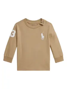 Футболка с длинными рукавами POLO RALPH LAUREN KIDS, коричневый