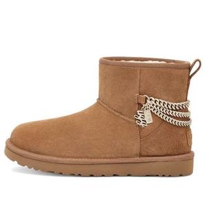 Ботинки зимние UGG WMNS Classic Mini Chains, коричневый