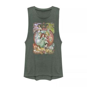 Классическая мультипликационная группа принцесс Диснея для юниоров, коллаж с мышцами бака Licensed Character