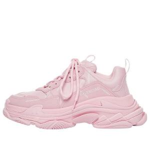 Кроссовки triple s sneaker 'allover logo - pink' Balenciaga, розовый