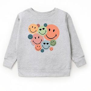 Свитшот Smileyworld stacked smiles The Juniper Shop, Heather Grey