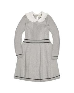 Хоуп & Генри платье-трапеция с кабельным узором в стиле Питер Пэн HOPE & HENRY