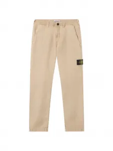 Брюки с нашивкой-компасом Stone Island, бежевый