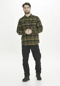 Флисовая рубашка WHISTLER "Фланель" из дышащего функционального материала, зеленый